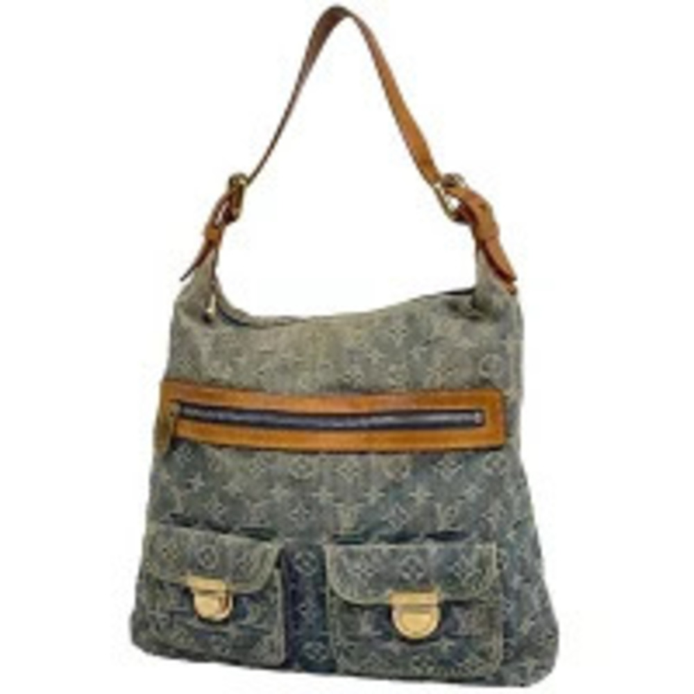 Louis Vuitton Baggy Hobo 2way Shoulder Bag Monogram Denim Blue